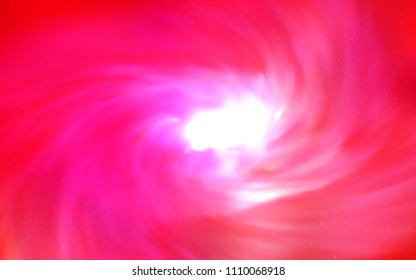 Light Red, Yellow vector template with space stars. Glitter abstract illustration with colorful cosmic stars. Pattern for astrology websites.