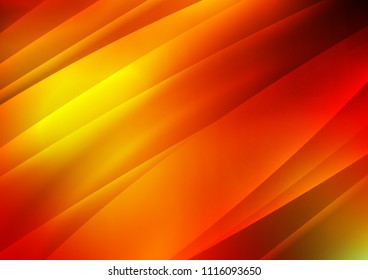Light Red, Yellow vector template with repeated sticks. Decorative shining illustration with lines on abstract template. The pattern can be used as ads, poster, banner for commercial.