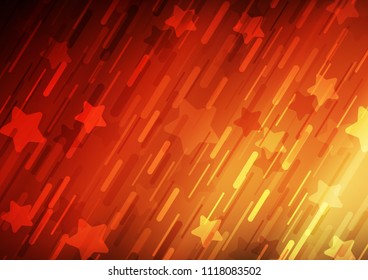 Light Red, Yellow vector template with repeated sticks. Blurred decorative design in simple style with lines. Smart design for your business advert.