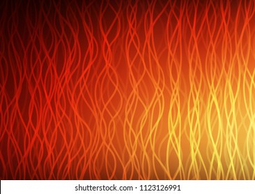 Light Red, Yellow vector template with lava shapes. Colorful illustration in abstract marble style with gradient. Textured wave pattern for backgrounds.