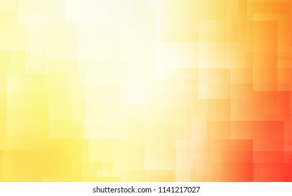 Light Red, Yellow vector template with crystals, rectangles. Abstract gradient illustration with rectangles. Pattern for commercials.