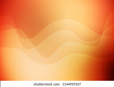 Light Red, Yellow vector template with bubble shapes. Colorful abstract illustration with gradient lines. New composition for your brand book.
