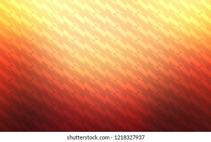 Light Red, Yellow vector template with repeated sticks. Modern geometrical abstract illustration with Lines. Pattern for ad, booklets, leaflets.