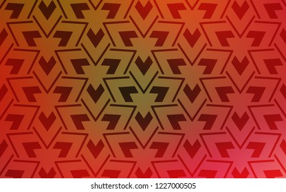 Light Red, Yellow vector template with lines, triangles. Beautiful illustration with triangles in nature style. Template for wallpapers.