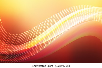 Light Red, Yellow vector template with circles, triangles. Colorful illustration with circles and lines in futuristic style. Pattern for textures of wallpapers.