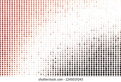 Light Red, Yellow vector template with circles. Illustration with set of shining colorful abstract circles. Template for your brand book.