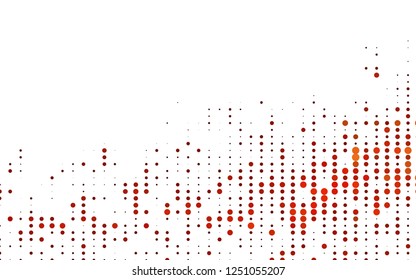 Light Red, Yellow vector template with circles. Modern abstract illustration with colorful water drops. Design for posters, banners.