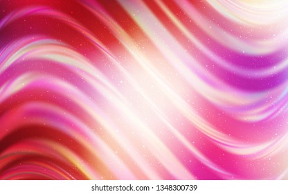 Light Red, Yellow vector template with space stars. Modern abstract illustration with Big Dipper stars. Smart design for your business advert.
