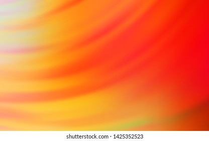 Light Red, Yellow vector template with wry lines. Shining colorful illustration in simple style. Elegant pattern for a brand book.
