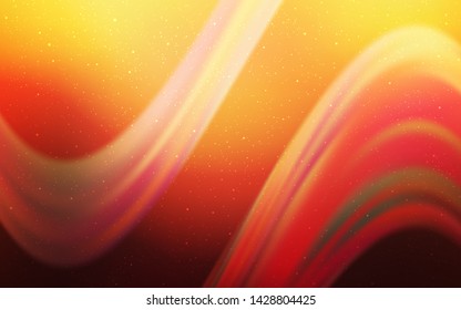 Light Red, Yellow vector template with space stars. Modern abstract illustration with Big Dipper stars. Smart design for your business advert.
