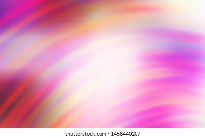 Light Red, Yellow vector template with bent lines. A completely new colorful illustration in simple style. Elegant pattern for a brand book.