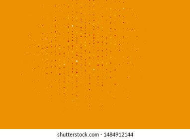 Light Red, Yellow vector template with circles. Glitter abstract illustration with blurred drops of rain. Pattern for beautiful websites.