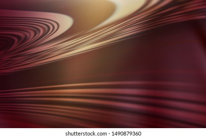 Light Red, Yellow vector template with bent lines. Colorful illustration in abstract style with gradient. The best colorful design for your business.