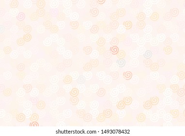 Light Red, Yellow vector template with bent lines. Brand new colorful illustration in simple style. Elegant pattern for a brand book.