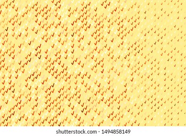 Light Red, Yellow vector template with curved lines. A shining illustration, which consists of curved lines. New composition for your brand book.