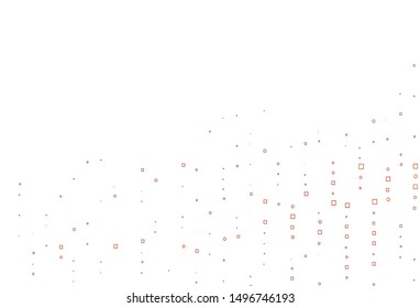 Light Red, Yellow vector template with square style. Glitter abstract illustration with rectangular shapes. Pattern for commercials.