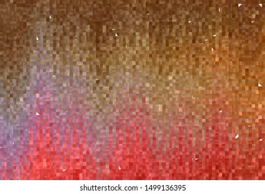 Light Red, Yellow vector template with rhombus. Illustration with set of colorful rectangles. Smart design for your business advert.