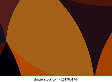Light Red, Yellow vector template with lava shapes. A completely new color illustration in marble style. The best blurred design for your business.