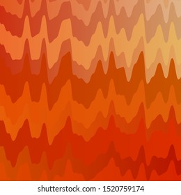 Light Red, Yellow vector template with curved lines. Colorful illustration in circular style with lines. Template for cellphones.