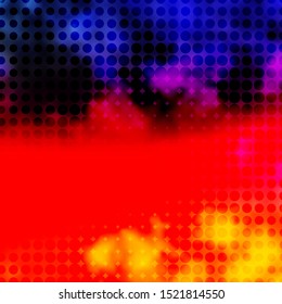 Light Red, Yellow vector template with circles. Abstract illustration with colorful spots in nature style. Pattern for websites, landing pages.