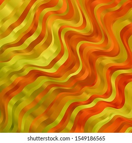 Light Red, Yellow vector template with lines. Colorful illustration, which consists of curves. Pattern for busines booklets, leaflets