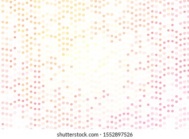 Light Red, Yellow vector template with curved lines. A completely new colorful illustration in simple style. Abstract design for your web site.