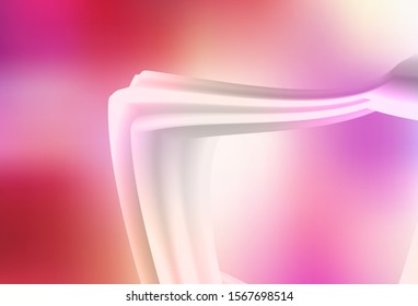 Light Red, Yellow vector template with wry lines. Glitter abstract illustration with wry lines. Abstract design for your web site.