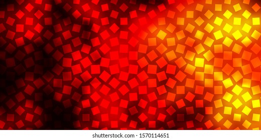 Light Red, Yellow vector template in rectangles. Illustration with a set of gradient rectangles. Pattern for commercials, ads.