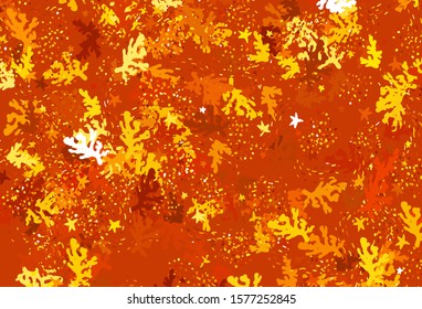 Light Red, Yellow vector template with chaotic shapes. Illustration with colorful gradient shapes in abstract style. Simple design for your web site.