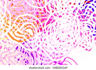 Light Red, Yellow vector template with chaotic shapes. Simple colorful illustration with abstract gradient shapes. Modern design for your business card.