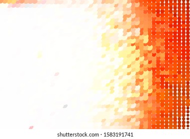 Light Red, Yellow vector template with circles. Abstract illustration with colored bubbles in nature style. Pattern for futuristic ad, booklets.