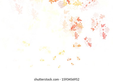 Light Red, Yellow vector template with chaotic shapes. Modern abstract illustration with colorful random forms. Modern design for your business card.
