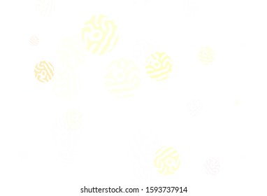 Light Red, Yellow vector template with circles. Modern abstract illustration with colorful water drops. Pattern for beautiful websites.