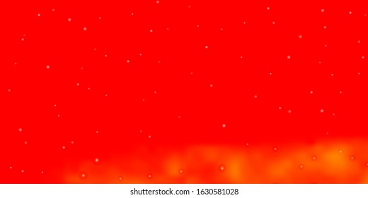 Light Red, Yellow vector template with neon stars. Colorful illustration in abstract style with gradient stars. Pattern for wrapping gifts.
