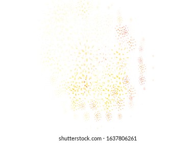 Light Red, Yellow vector template with circles. Blurred decorative design in abstract style with bubbles. Pattern for futuristic ad, booklets.