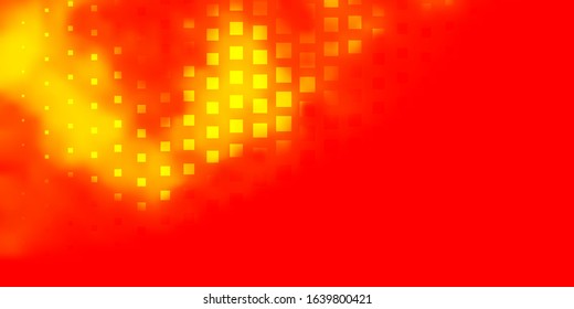 Light Red, Yellow vector template in rectangles. Illustration with a set of gradient rectangles. Pattern for commercials, ads.