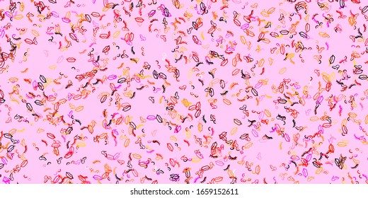 Light Red, Yellow vector template with businesswoman signs. Illustration with signs of women's strength and power. Best design to show the power of women.