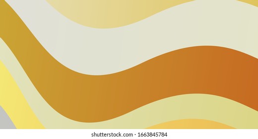 Light Red, Yellow vector template with curves. Colorful geometric sample with gradient curves.  Template for your UI design.