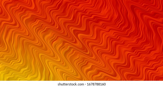 Light Red, Yellow vector template with lines. Colorful illustration in abstract style with bent lines. Best design for your posters, banners.