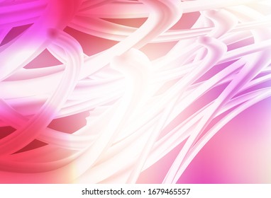 Light Red, Yellow vector template with wry lines. A circumflex abstract illustration with gradient. A completely new design for your business.