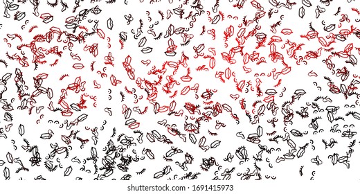 Light Red, Yellow vector template with businesswoman signs. Abstract illustration with a depiction of women's power. Elegant design for wallpapers.