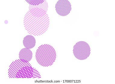 Light Red, Yellow vector template with circles. Glitter abstract illustration with blurred drops of rain. Design for poster, banner of websites.