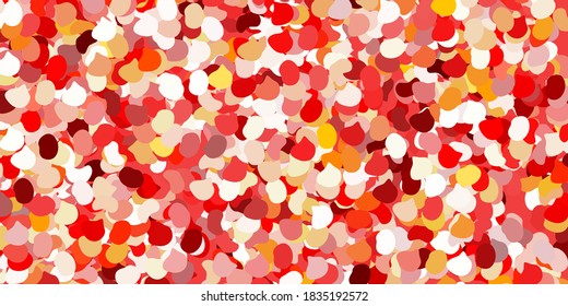 Light red, yellow vector template with abstract forms. Modern abstract illustration with gradient random forms. Smart design for your business.