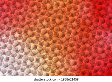 Light Red, Yellow vector template with circles. Modern abstract illustration with colorful water drops. Pattern for beautiful websites.