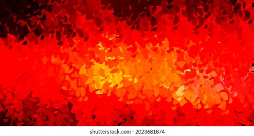 Light red, yellow vector template with abstract forms. Illustration with colorful shapes in abstract style. Simple illustration for your web site.