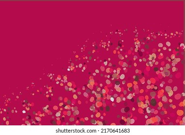 Light Red, Yellow vector template with lava shapes. Blurred geometric sample with gradient bubbles.  Textured wave pattern for backgrounds.