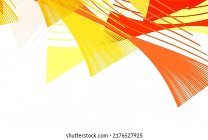 Light Red, Yellow vector template with chaotic shapes. Modern abstract illustration with colorful random forms. Simple design for your web site.