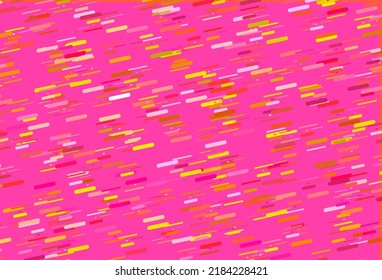 Light Red, Yellow vector template with repeated sticks. Modern geometrical abstract illustration with staves. Pattern for ads, posters, banners.