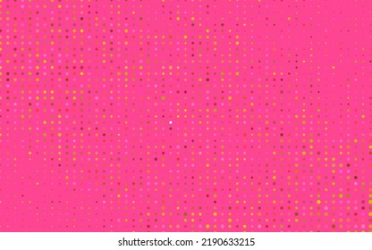 Light Red, Yellow vector template with circles. Illustration with set of shining colorful abstract circles. Template for your brand book.