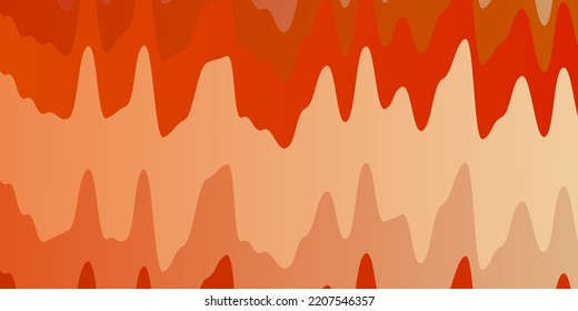 Light Red, Yellow vector template with curved lines. Colorful illustration in circular style with lines. Template for cellphones.